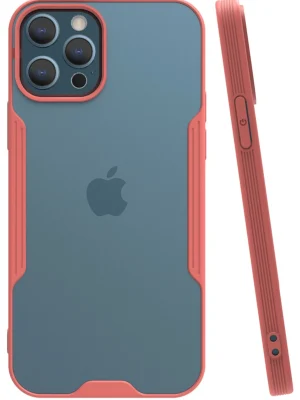 Newface iPhone 12 Pro Max Kılıf Platin Silikon - Pembe