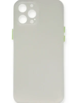 Newface iPhone 12 Pro Max Kılıf PP Ultra İnce Kapak - Beyaz