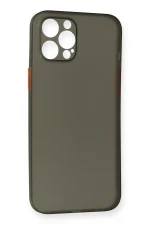 Newface iPhone 12 Pro Max Kılıf PP Ultra İnce Kapak - Gri - Görsel 2