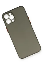 Newface iPhone 12 Pro Max Kılıf PP Ultra İnce Kapak - Gri - Görsel 3