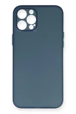 Newface iPhone 12 Pro Max Kılıf PP Ultra İnce Kapak - Mavi