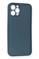 Newface iPhone 12 Pro Max Kılıf PP Ultra İnce Kapak - Mavi - Görsel 3