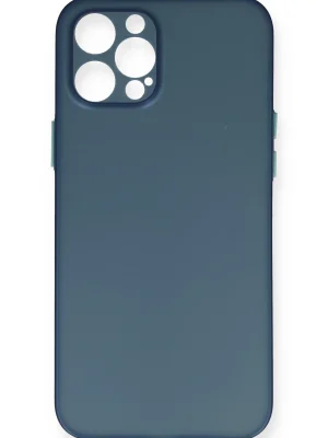 Newface iPhone 12 Pro Max Kılıf PP Ultra İnce Kapak - Mavi