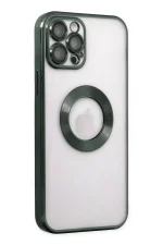 Newface iPhone 12 Pro Max Kılıf Slot Silikon - Köknar Yeşili - Görsel 2