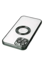 Newface iPhone 12 Pro Max Kılıf Slot Silikon - Köknar Yeşili - Görsel 5