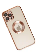 Newface iPhone 12 Pro Max Kılıf Slot Silikon - Rose Gold - Görsel 3