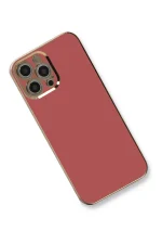 Newface iPhone 12 Pro Max Kılıf Volet Silikon - Kırmızı - Görsel 2