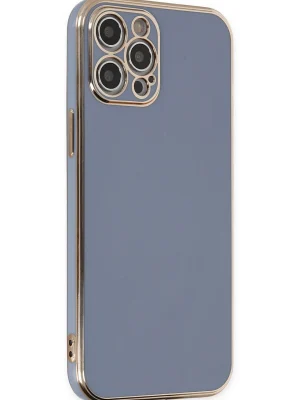 Newface iPhone 12 Pro Max Kılıf Volet Silikon - Mavi