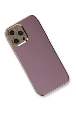 Newface iPhone 12 Pro Max Kılıf Volet Silikon - Mor - Görsel 2