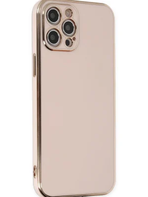 Newface iPhone 12 Pro Max Kılıf Volet Silikon - Pembe