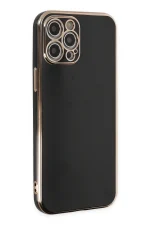 Newface iPhone 12 Pro Max Kılıf Volet Silikon - Siyah