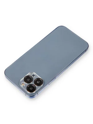 Newface iPhone 12 Pro Max Metal Kamera Lens Koruma Cam - Siyah