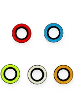 Newface iPhone 12 Pro Max Neon Fosforlu Kamera Lens - Turuncu - Görsel 2