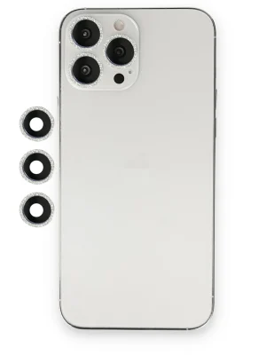 Newface iPhone 12 Pro Shine Kamera Lens - Gümüş