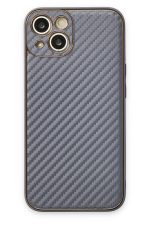 Newface iPhone 13 Kılıf Coco Karbon Silikon - Gri