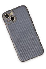 Newface iPhone 13 Kılıf Coco Karbon Silikon - Gri - Görsel 3