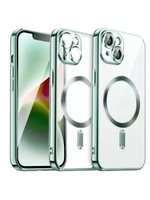 Newface iPhone 13 Kılıf Kross Magneticsafe Kapak - Koyu Yeşil