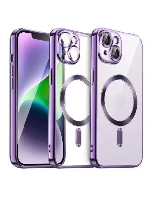 Newface iPhone 13 Kılıf Kross Magneticsafe Kapak - Mor