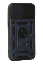 Newface iPhone 13 Kılıf Pars Lens Yüzüklü Silikon - Lacivert - Görsel 2