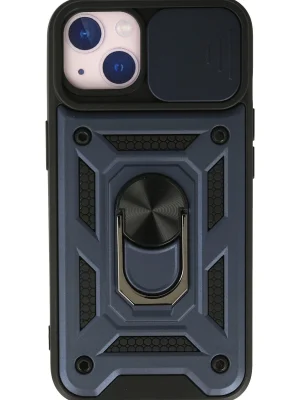 Newface iPhone 13 Kılıf Pars Lens Yüzüklü Silikon - Lacivert