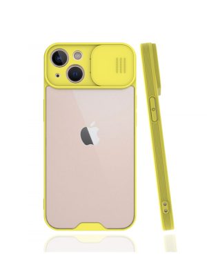 Newface iPhone 13 Kılıf Platin Kamera Koruma Silikon - Sarı