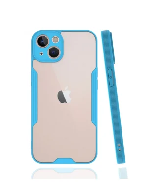 Newface iPhone 13 Kılıf Platin Silikon - Mavi