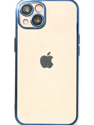 Newface iPhone 13 Kılıf Razer Lensli Silikon - Açık Mavi