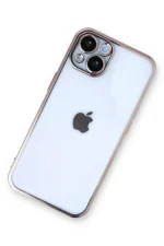 Newface iPhone 13 Kılıf Razer Lensli Silikon - Gold - Görsel 3