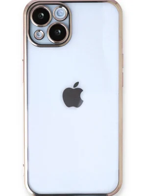 Newface iPhone 13 Kılıf Razer Lensli Silikon - Gold