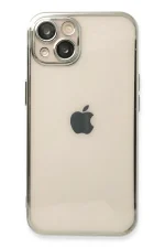 Newface iPhone 13 Kılıf Razer Lensli Silikon - Gümüş