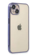 Newface iPhone 13 Kılıf Razer Lensli Silikon - Mor - Görsel 2