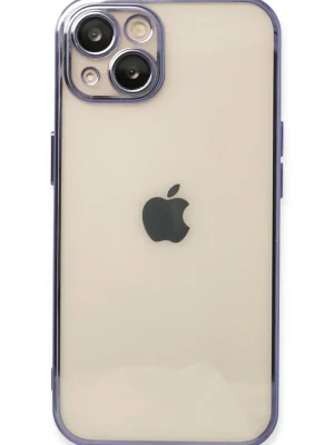 Newface iPhone 13 Kılıf Razer Lensli Silikon - Mor