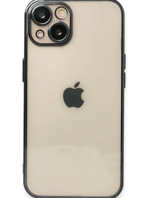 Newface iPhone 13 Kılıf Razer Lensli Silikon - Siyah
