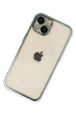Newface iPhone 13 Kılıf Razer Lensli Silikon - Yeşil - Görsel 2