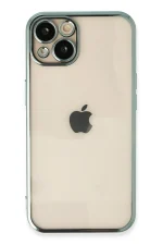 Newface iPhone 13 Kılıf Razer Lensli Silikon - Yeşil