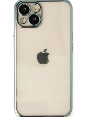Newface iPhone 13 Kılıf Razer Lensli Silikon - Yeşil