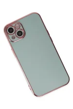 Newface iPhone 13 Kılıf Volet Silikon - Açık Yeşil - Görsel 2