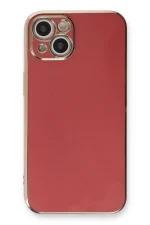 Newface iPhone 13 Kılıf Volet Silikon - Kırmızı - Görsel 2