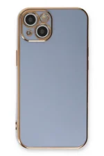 Newface iPhone 13 Kılıf Volet Silikon - Mavi - Görsel 2