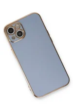 Newface iPhone 13 Kılıf Volet Silikon - Mavi - Görsel 3