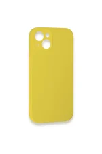 Newface iPhone 13 Mini Kılıf Lansman Legant Silikon - Sarı - Görsel 3