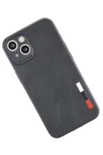 Newface iPhone 13 Mini Kılıf Loop Deri Silikon - Siyah - Görsel 2