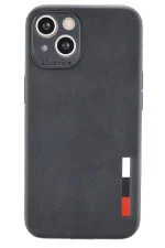 Newface iPhone 13 Mini Kılıf Loop Deri Silikon - Siyah