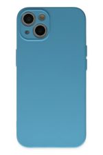 Newface iPhone 13 Mini Kılıf Nano içi Kadife  Silikon - Mavi - Görsel 3