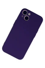 Newface iPhone 13 Mini Kılıf Nano içi Kadife Silikon - Mor - Görsel 2