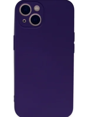 Newface iPhone 13 Mini Kılıf Nano içi Kadife Silikon - Mor