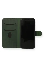 Newface iPhone 13 Mini Kılıf Trend S Plus Kapaklı Kılıf - Yeşil - Görsel 2