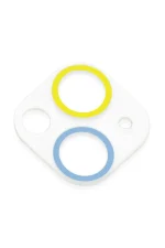 Newface iPhone 13 Mini Renkli Kamera Lens Koruma Cam - Sarı-Mavi - Görsel 3