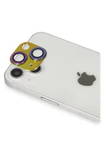 Newface iPhone 13 Pers Alüminyum Kamera Lens - Rainbow - Görsel 2