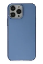 Newface iPhone 13 Pro Kılıf Anka PC Sert Metal Kapak - Mavi